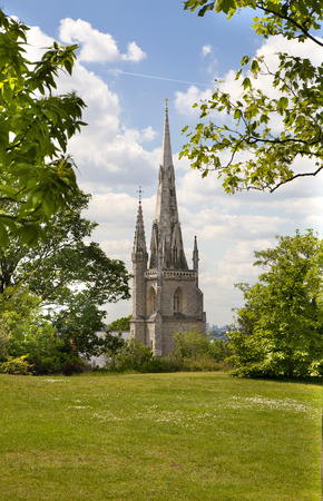 LONDON UK - MAY 15, 2014  Old English park south of London のeditorial素材