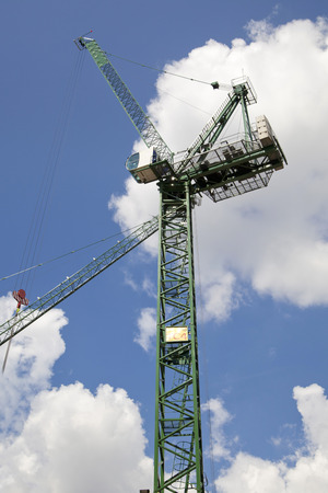 LONDON, UK - JULY 03, 2014  Big building site in the Bank of England aria  Erasing new office and apartment buildingsのeditorial素材