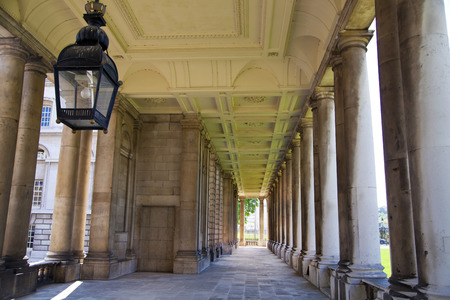 LONDON UK - JULY 28, 2014  Old English park south of London, Royal chapel and classic architectureのeditorial素材