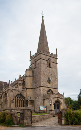 CHIPPENHAM, UK - AUGUST 9, 2014: Castle Combe, unique old English villageのeditorial素材
