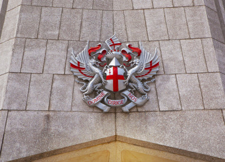 LONDON, UK - JUNE 30, 2014: Guildhall Yard buildings