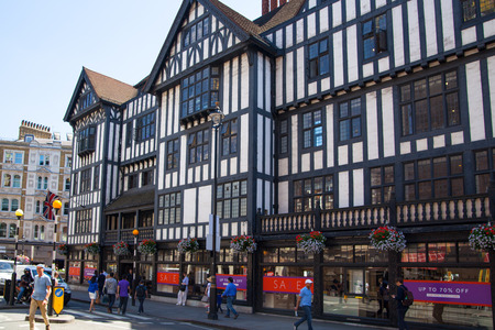 LONDON, UK - 22 JULY, 2014: Liberty house 1875, luxury shop and office building in the centre of Londonのeditorial素材