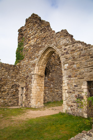 HASTINGS, UK - SEPTEMBER 27, 2014: Old castel ruinsのeditorial素材