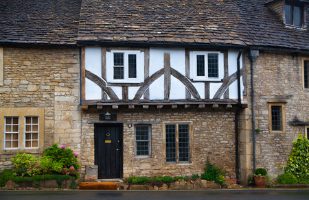 CHIPPENHAM, UK - AUGUST 9, 2014: Castle Combe in unique old English villageのeditorial素材