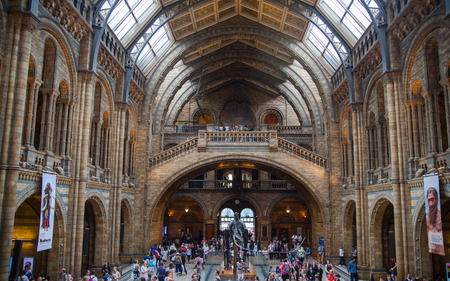 National History Museum, is one of the most favourite museum for families in London.のeditorial素材