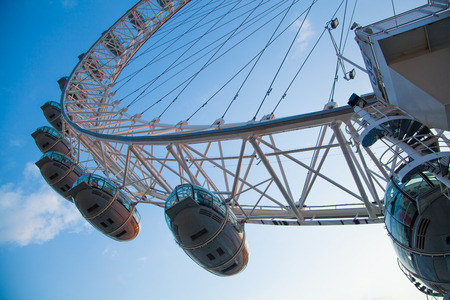 LONDON, UK - July 21, 2014: London eyeのeditorial素材