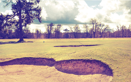 UK SUSSEX April 11 2015: Knole local golf club.の写真素材