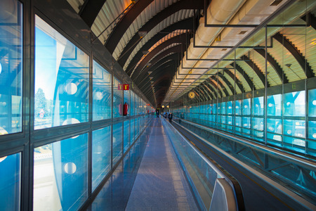 MADRID, SPAIN - MAY 28, 2014 Madrid airport interiorのeditorial素材