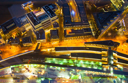 LONDON, UK - APRIL 15, 2015: London night viewのeditorial素材