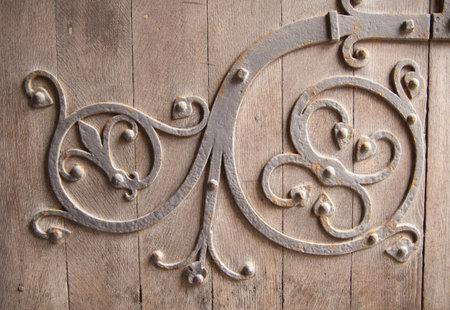 Old castle door decoration, Background