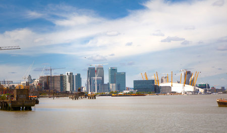LONDON, UK - May 21, 2015: Canary Wharf business and banking district