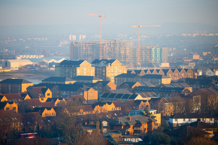 London view at sunset, UKのeditorial素材