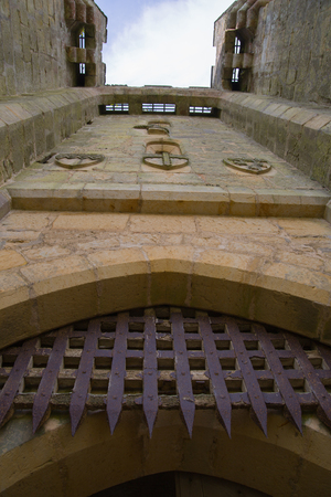 Castle Bodiam main entrance. UKのeditorial素材