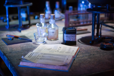 Blurred image of Hogward interior, Warner Brothers Studio decorationsのeditorial素材