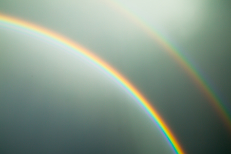 Rainbow over the Londonの写真素材