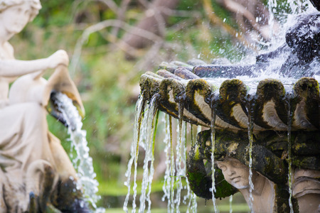 London, UK - September 8, 2016:  Italian garden with fountains in the Hyde parkのeditorial素材