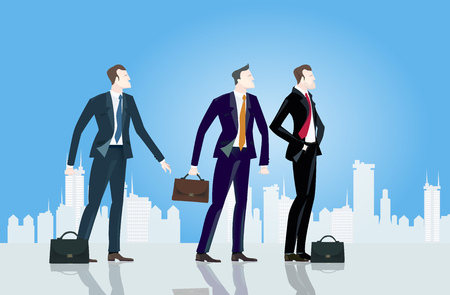 Business people in the City. Business concept collection.の写真素材