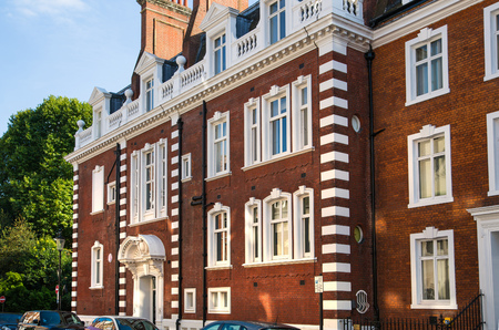 London, UK - August 25, 2017: City of Westminster, Belgrave residential area. Luxury property in the centre of London.のeditorial素材