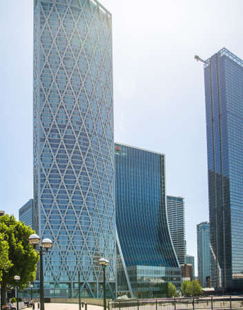 London, UK - 29 May, 2020: Canary Wharf City of London empty offices due as the result of COVID-19 coronavirus pandemic outbreak.のeditorial素材