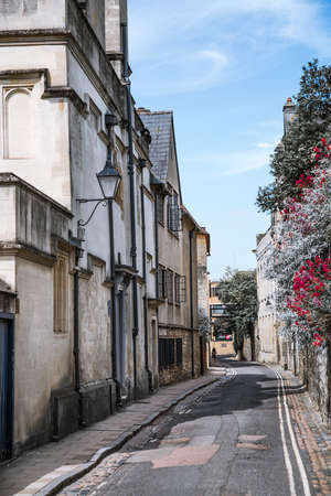 Oxford, UK - June 2, 2021: New college lane and Oxford university buildingsのeditorial素材