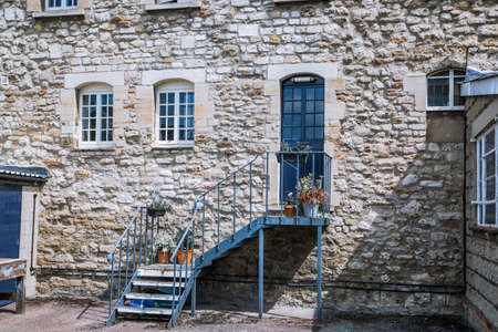 Oxford, UK - June 2, 2021:  College houses, Oxford University buildings.のeditorial素材