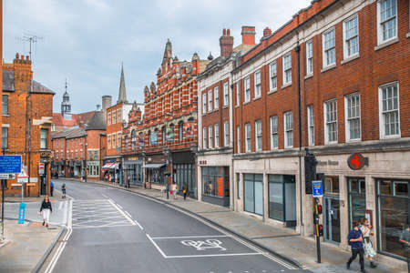 Oxford, UK - June2, 2021: Square near Oxford train stationのeditorial素材