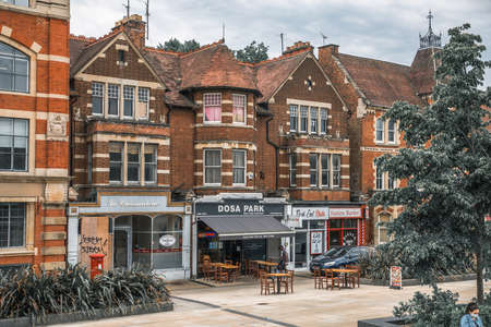 Oxford, UK - June2, 2021: Square near Oxford train stationのeditorial素材