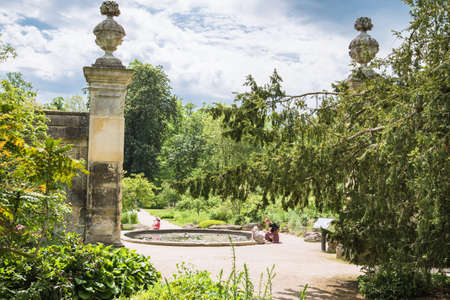 Oxford, UK - June2, 2021: Oxford Botanic garden (founded 1621),  Oxford Universityのeditorial素材