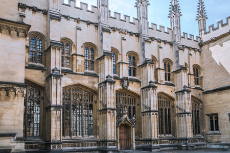 Oxford, UK - June2, 2021: Bodleian Library building, one of the oldest libraries in Europe (est.1602)のeditorial素材