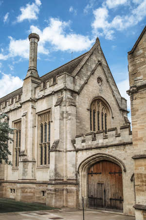 Oxford, UK - June2, 2021: Magdalen college (1458). Inner yard and campus buildings. Oxford Universityのeditorial素材