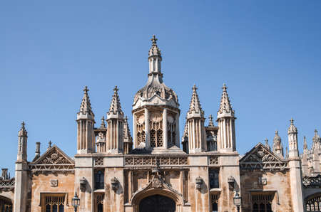 Cambridge, UK - July 16, 2021: Cambridge university King's college and chapel view.のeditorial素材