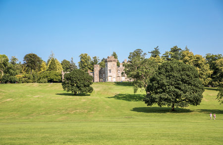 Scotland, Loch Lomond - 25 August, 2021: Balloch Castle and Country Park at  the Loch Lomond lakeのeditorial素材