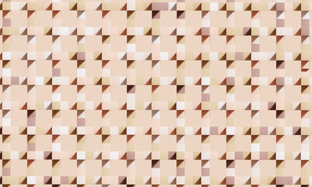Cube wall. Geometric abstract background made of many rotating cubes. Rendering 3D illustration