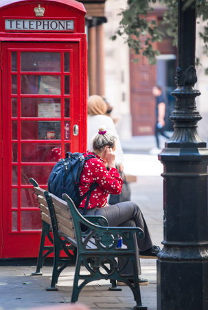 London, UK - June 22, 2022:  City of London street view, business and banking areaのeditorial素材