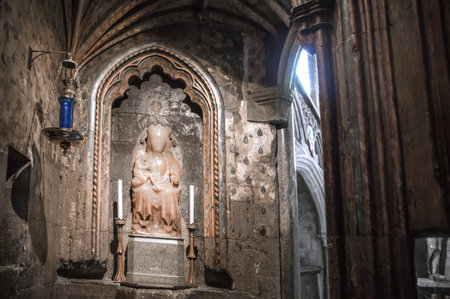 London, UK - November 27, 2022: Entrance to the Medieval chaple  in Westminster Abbey.のeditorial素材