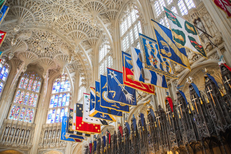 London, UK - November 27, 2022:    Henry VII Lady Chapel interior with , Westminster. Burial place of fifteen kings and queens Stuard's dynastyのeditorial素材