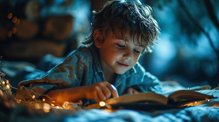 abstract geometric background with blue, orange and red colorsの素材