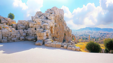 Ruins of the ancient city of Chersonesos, Cyprusの素材