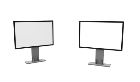 Billboard on a white backgroundの写真素材