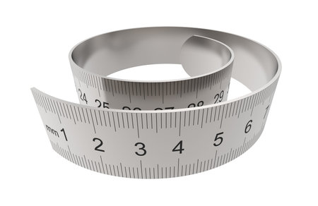Ruler twisted into a spiral