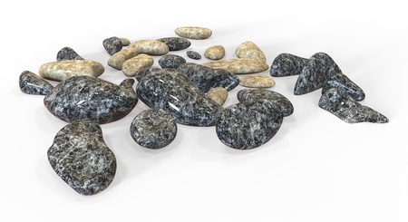 Granite stones on the surfaceの写真素材