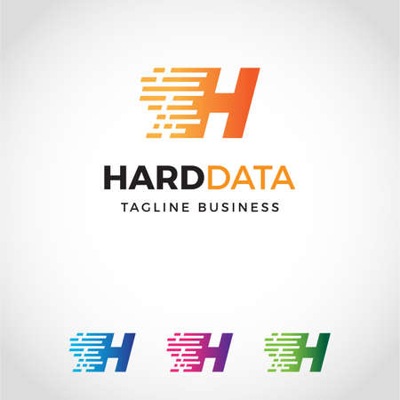 Letter H line icon.のイラスト素材