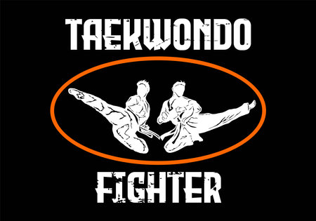 Tae Kwon Do Tae Kwon Do. Vector illustrationのイラスト素材