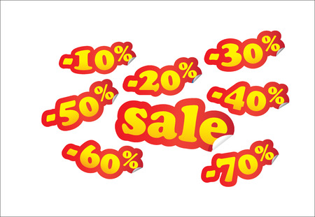 sale stickerのイラスト素材