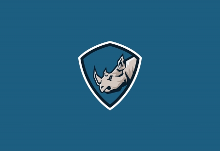 rhino sport mascot のイラスト素材