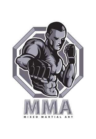 MMA mascot のイラスト素材