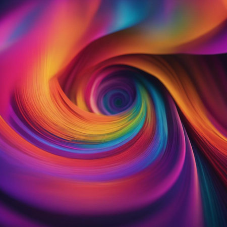abstract rainbow background with some smooth lines in it (see more in my portfolio)の素材