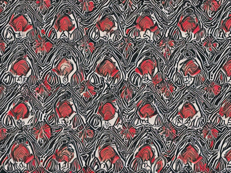 texture of print fabric striped leopard and zebra pattern for backgroundの素材
