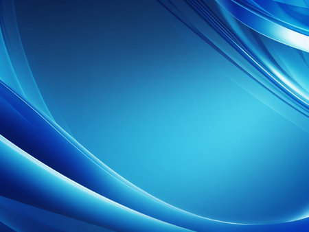 abstract blue background with smooth lines, vector illustration eps10の素材