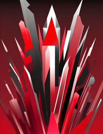 Abstract red and black background with arrows. Vector illustration. Eps 10.の素材